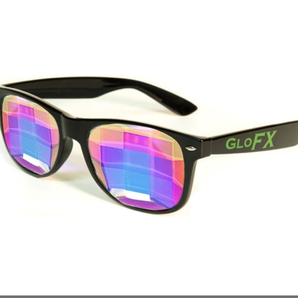 GloFX Ultimate Kaleidoscope Glasses - Rainbow Rave Light Diffraction Eyewear - Picture 2 of 9